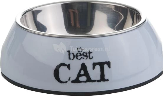 Beeztees Best Cat Melamine Eetbak 3 Beeztees Best Cat Melamine Eetbak