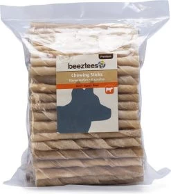 Beeztees Hondensnack Kauwstaafjes Rund 9/10 Mm 100 Stuks -Beeztees 8712695005766 2
