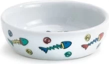 Beeztees Porselein Etensschaal Kat Visdecor 13 Cm