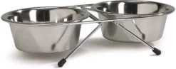 Beeztees Hondenvoer- En Drinkbak Zilver 23,5 X 11 X 5 Cm
