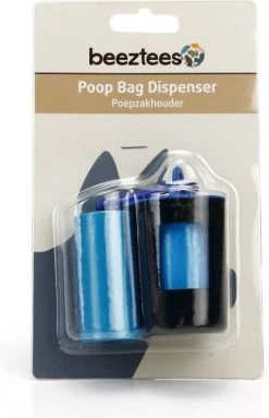 Beeztees Poepzakjes Houder Inclusief Zakjes Zwart 2 X 20 Stuks