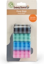 Beeztees Poepzakjes Gestreept 4 X 20 Stuks