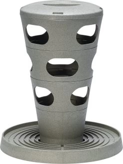 Beeztees Kippenvoerbak Voertoren Grijs D 30 H 37 Cm