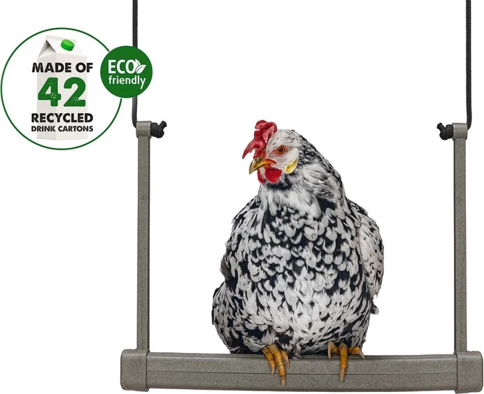 Beeztees Speelschommel Kippen Grijs 40 X 5 X 30 Cm 4 Beeztees Speelschommel Kippen Grijs 40 X 5 X 30 Cm - Afbeelding 2