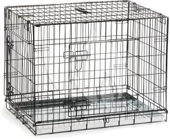 Beeztees Hondenbench 2 Deurs Inklapbaar Zwart 78 X 55 X 61 Cm