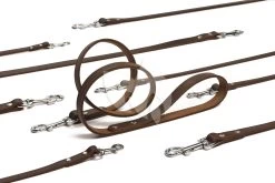 Beeztees Hondenriem Van Leer 165cm X 20mm Bruin