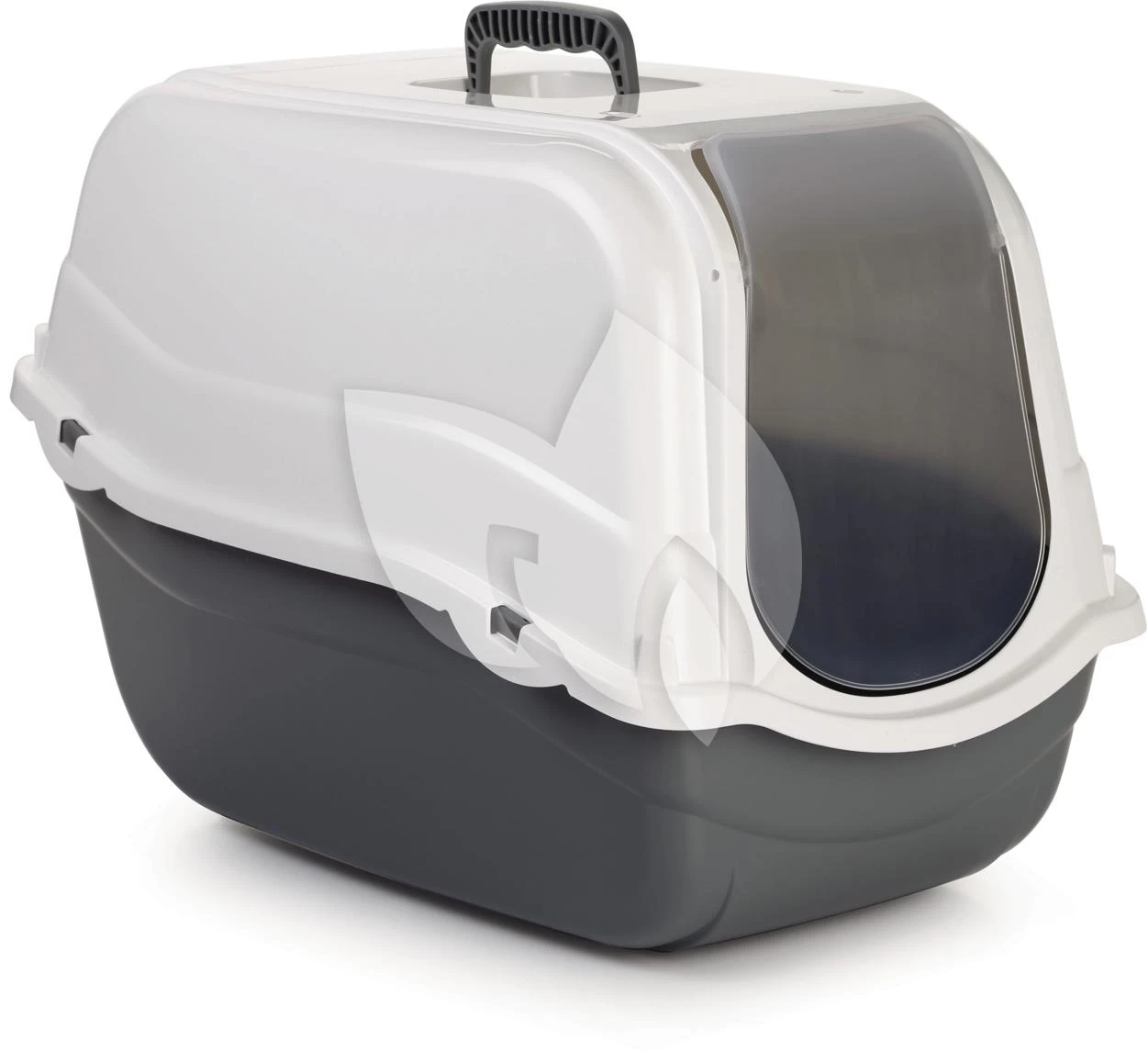 Beeztees Romeo Kattenbak Wit / Grijs 3 Beeztees Romeo Kattenbak Wit / Grijs