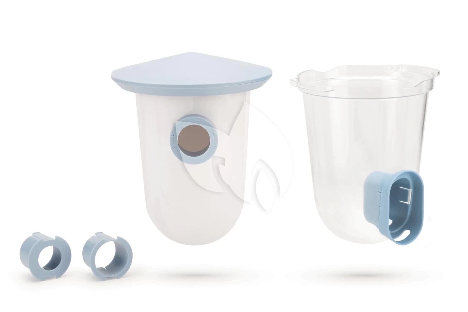 Beeztees Singing Friend Vogel- En Voederhuis Set Blauw 3 Beeztees Singing Friend Vogel- En Voederhuis Set Blauw