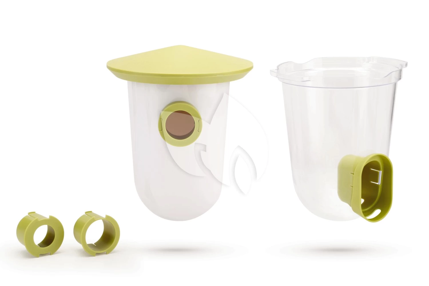 Beeztees Singing Friend Vogel- En Voederhuis Set Groen 3 Beeztees Singing Friend Vogel- En Voederhuis Set Groen