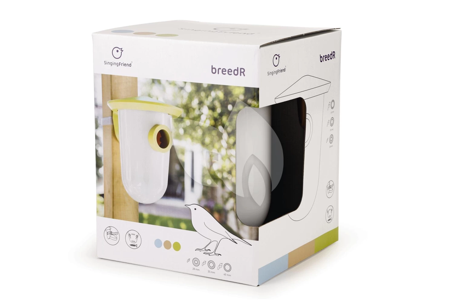 Beeztees Singing Friend Vogelhuisje Groen 4 Beeztees Singing Friend Vogelhuisje Groen - Afbeelding 2