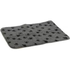 Beeztees Vetbed Grijs Met Pootjesprint Voor Honden Medium -Beeztees vetbed afgebiesd voor hond met voetopdruk grijs 100 x 75 cm 8712695046103 1 0 300x300