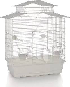 Beeztees Vogelkooi Iza 2 Pagode Wit